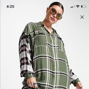 Asos Curve Plaid dress